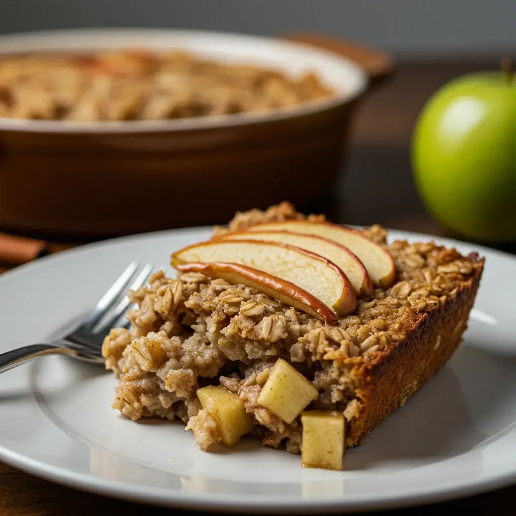 Cinnamon-Apple Oatmeal Breakfast Bake