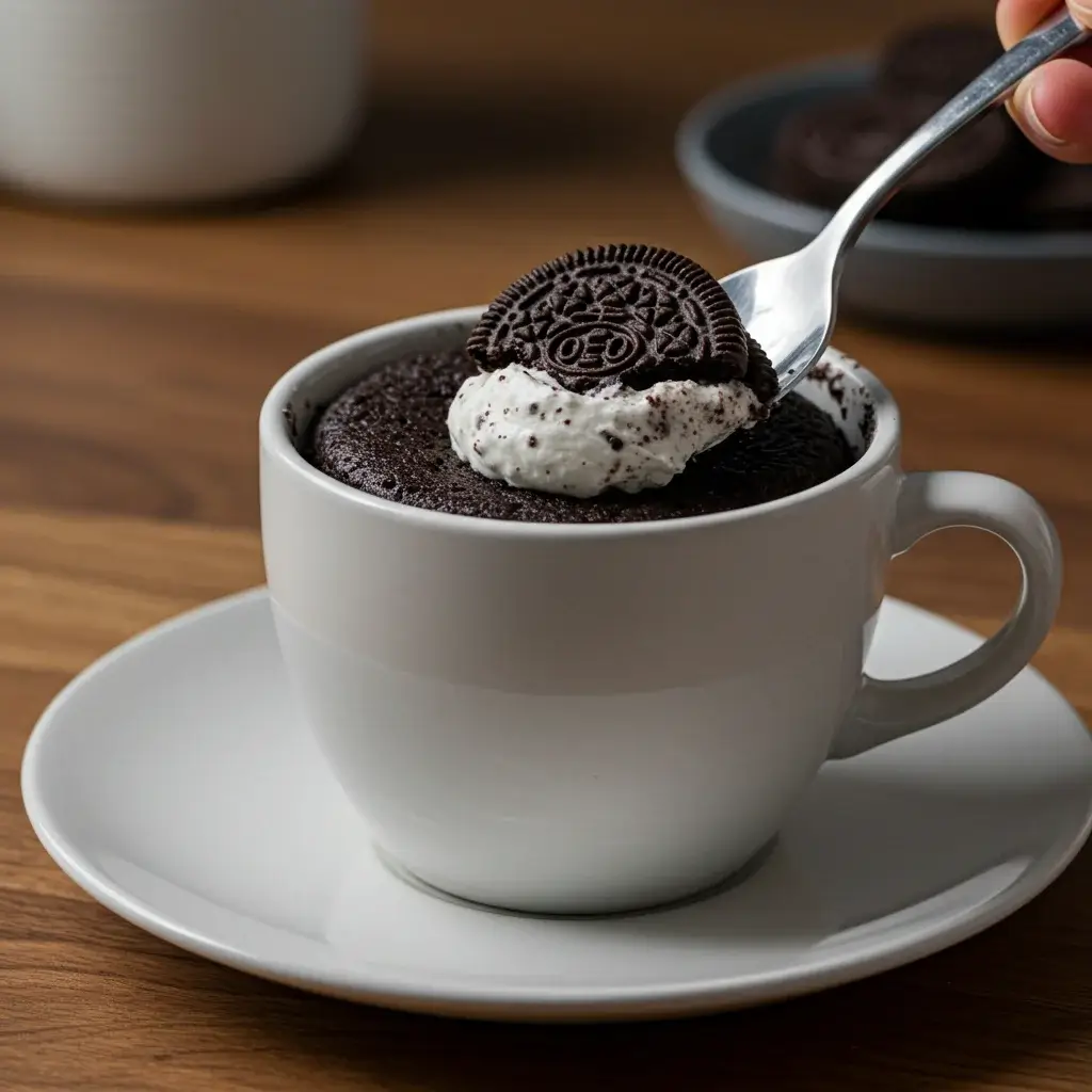 Cookies and Cream Mug Cake