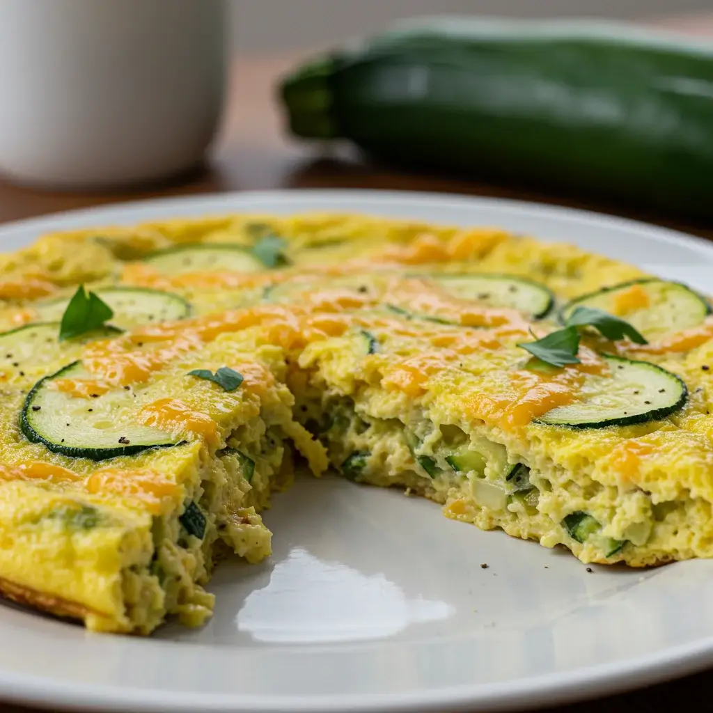 Zucchini and Cheddar Breakfast Frittata