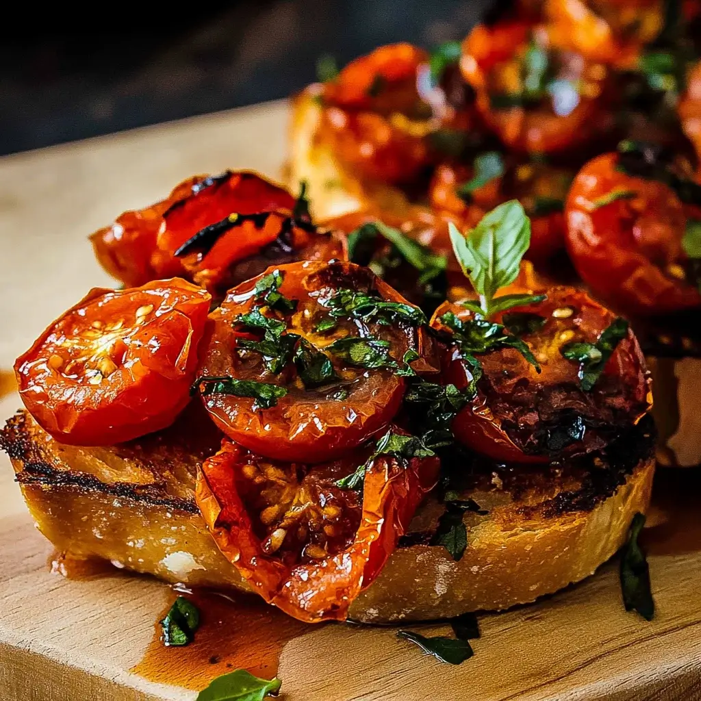 Mouthwatering Roasted Tomato Bruschetta