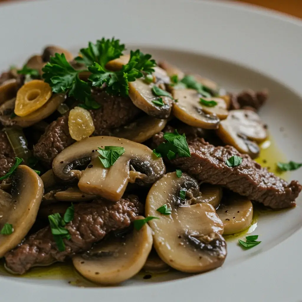 Portuguese Beef and Mushroom Delight