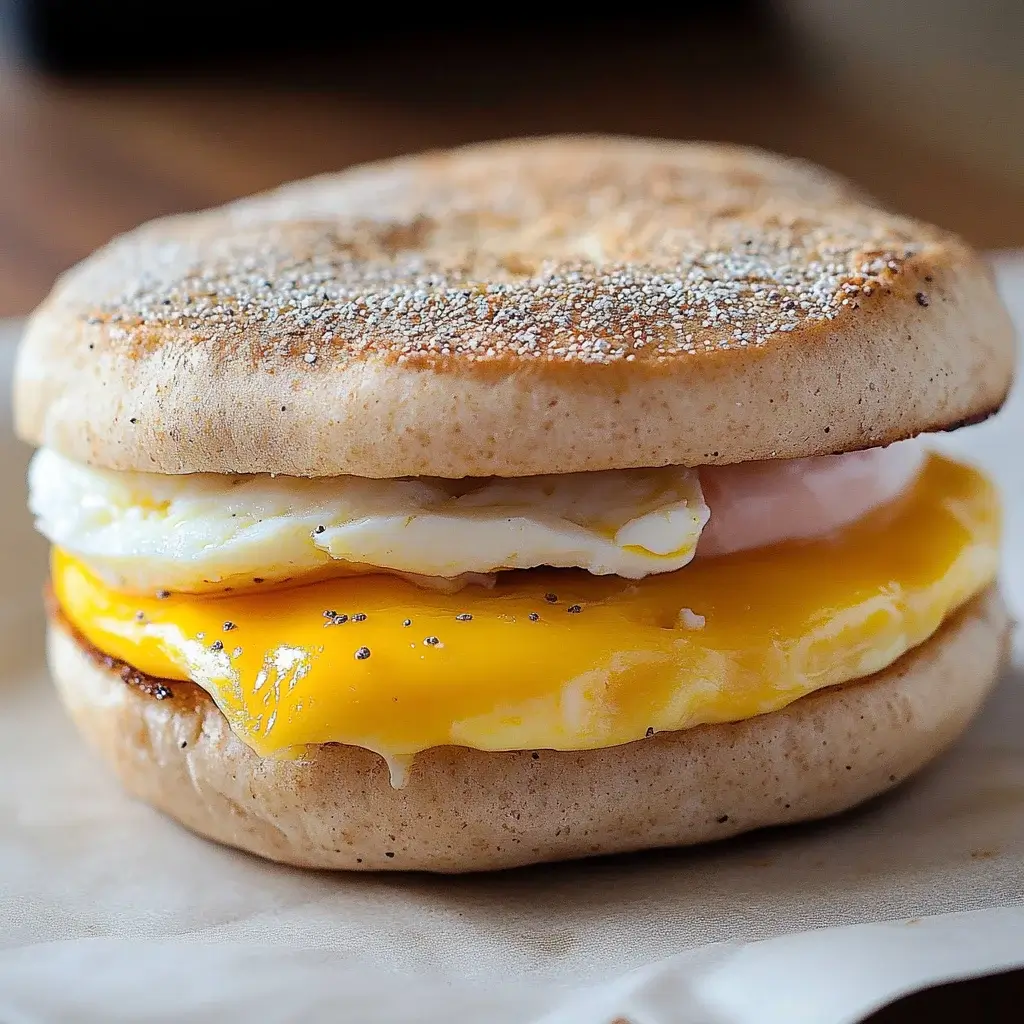 Whole Wheat English Muffin with Egg & Cheese