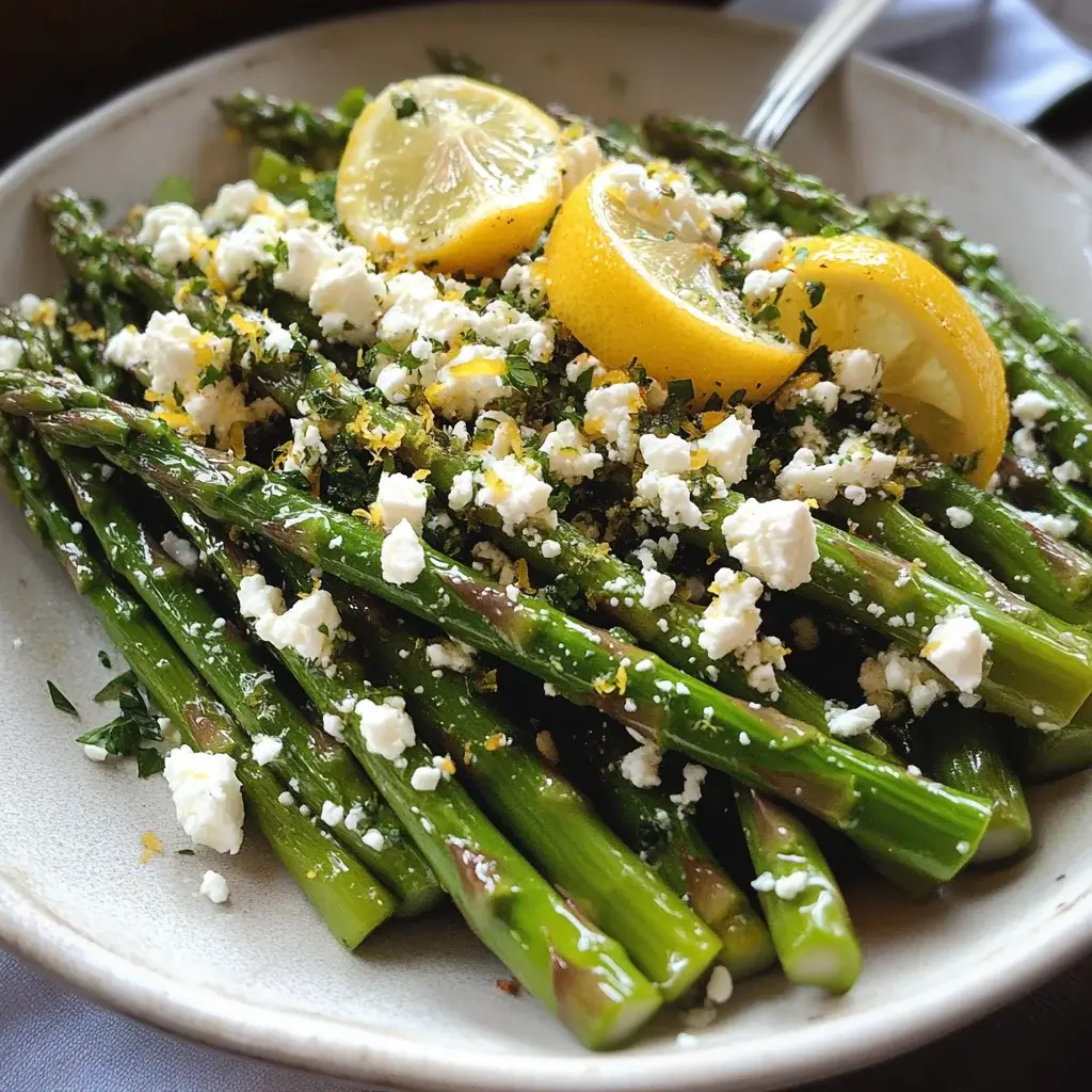 Asparagus with Lemon and Feta