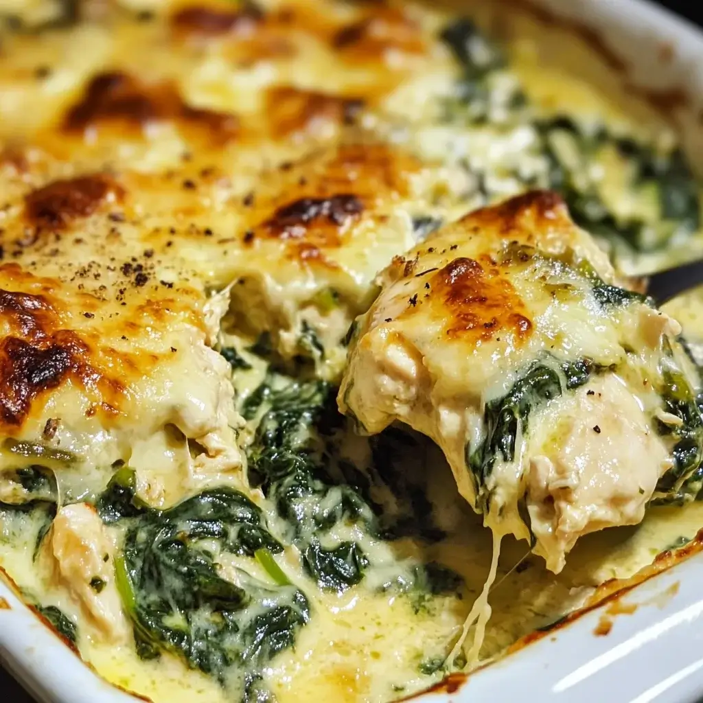 Creamy Spinach and Chicken Casserole