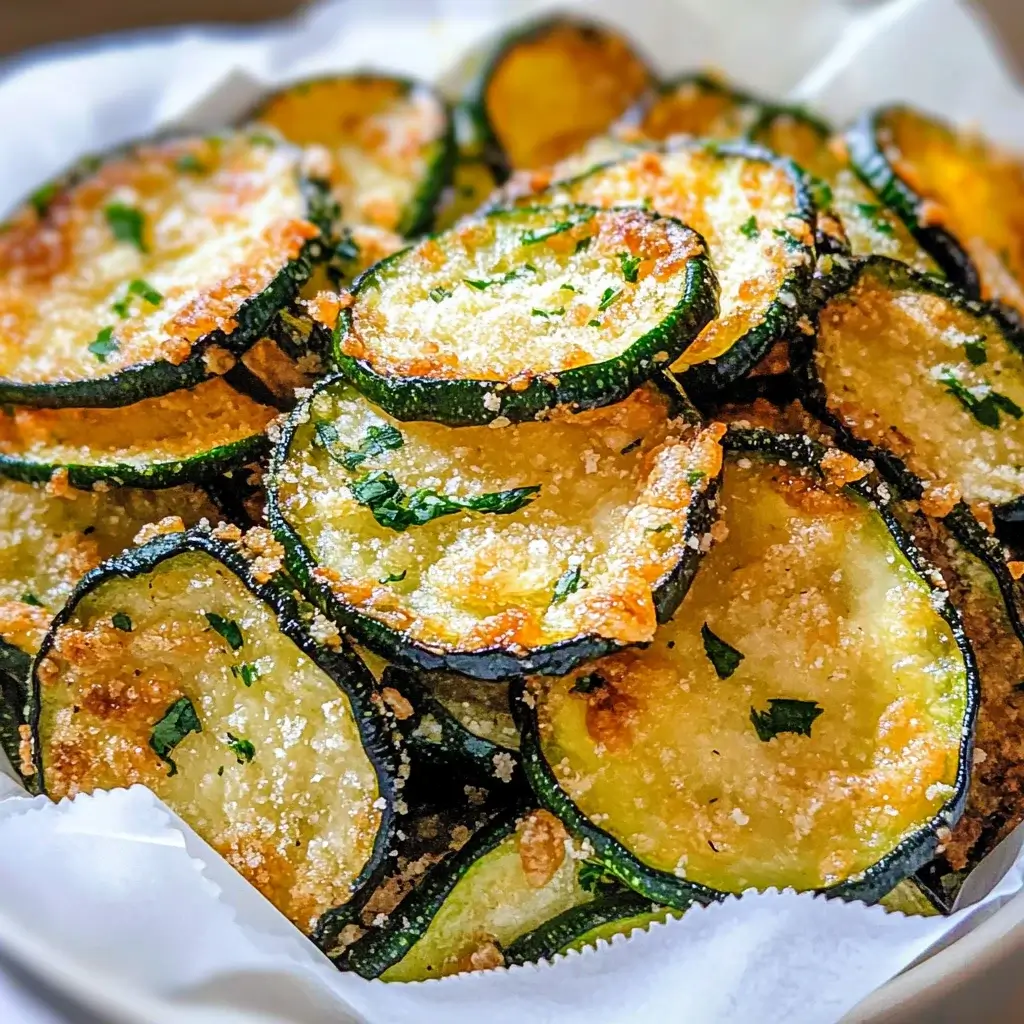 Crispy Parmesan Zucchini Chips