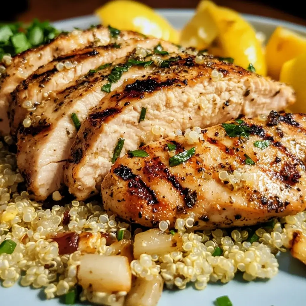 Lemon Herb Grilled Chicken with Quinoa