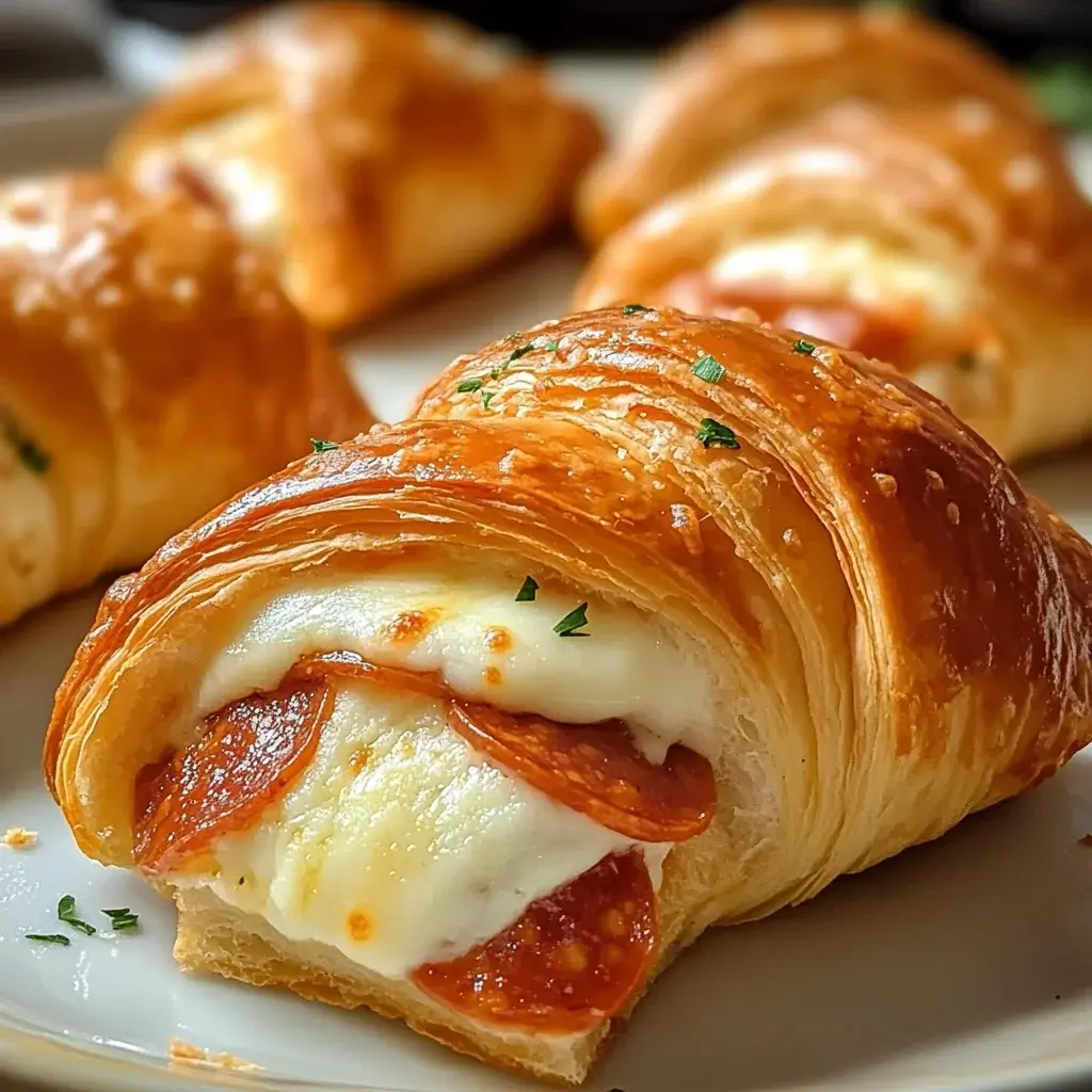 Mozzarella Pepperoni Croissant Rolls