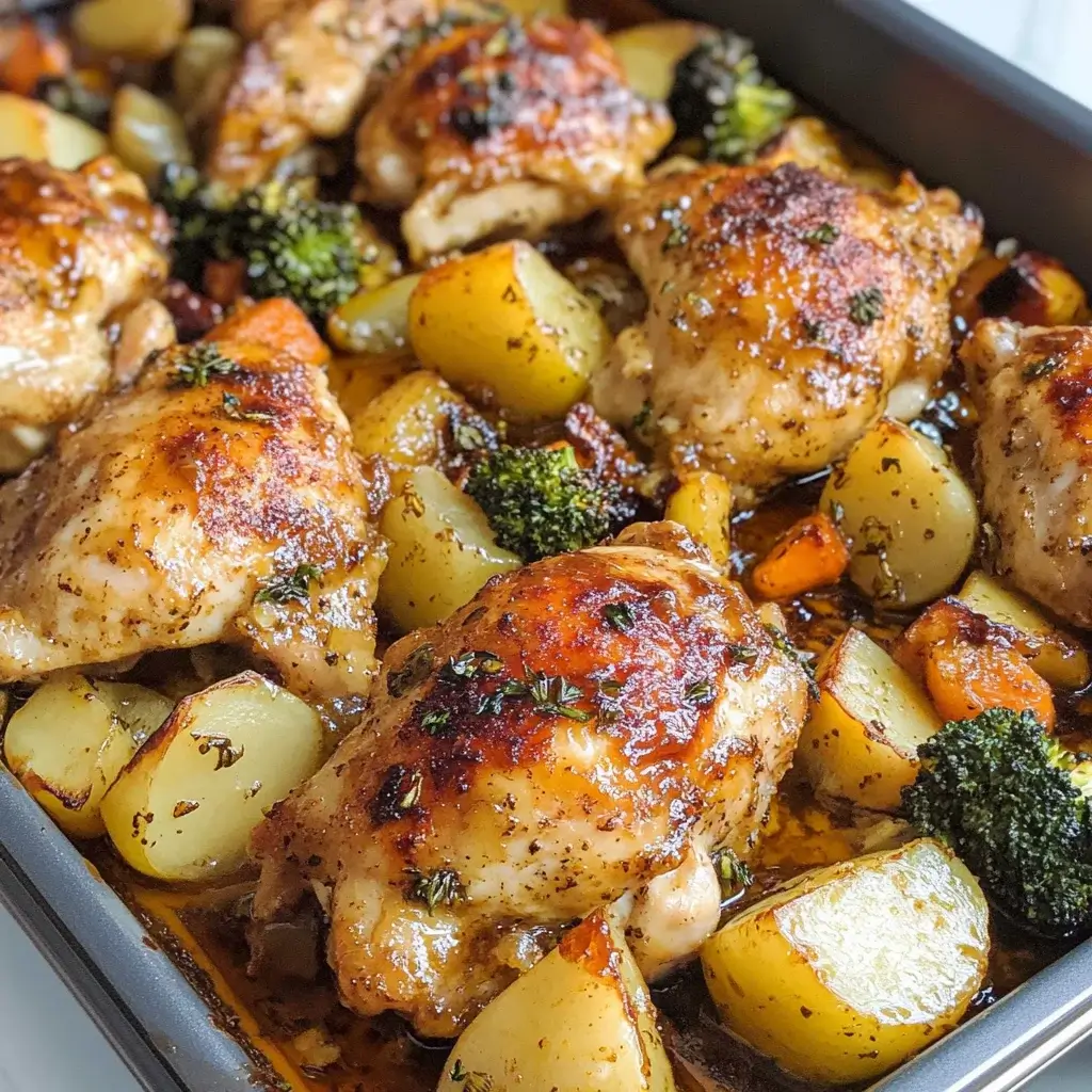 Sheet Pan Honey Mustard Chicken