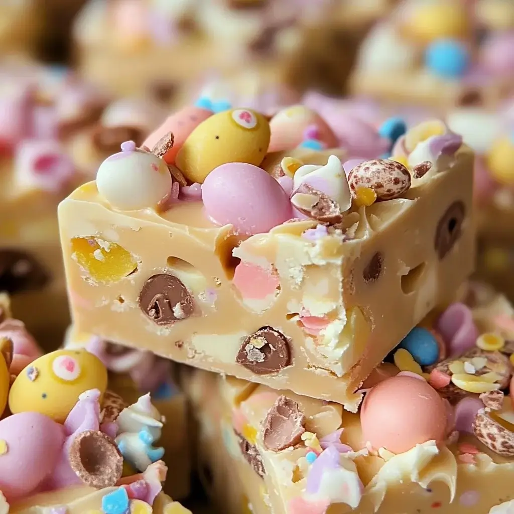 Vanilla Bean Easter Egg Fudge