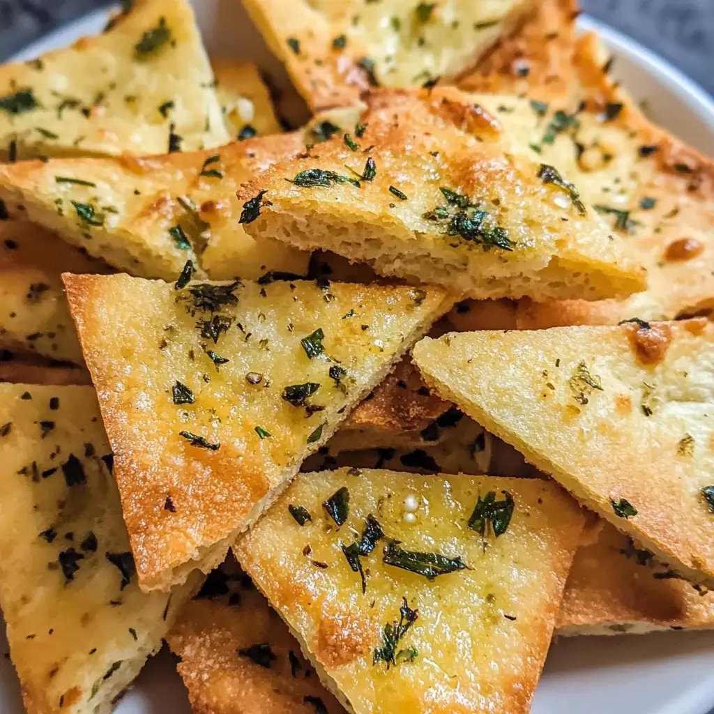 Garlic Herb Flatbread Chips