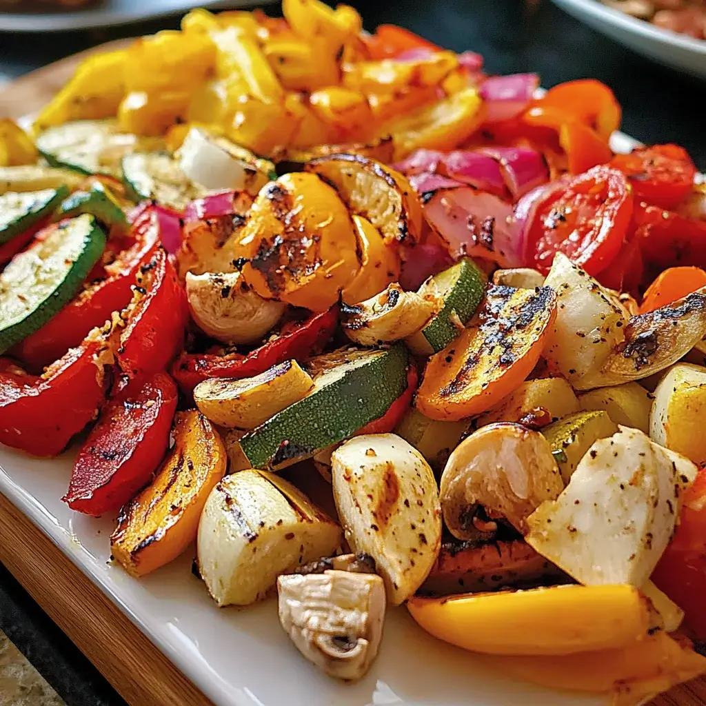 Grilled Veggie Antipasto Prep