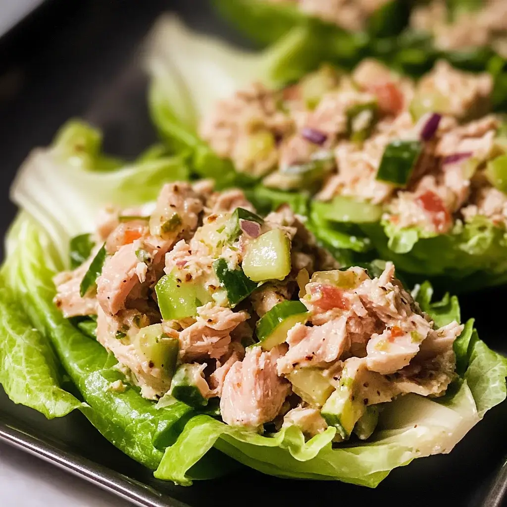 Tuna Salad Lettuce Boats