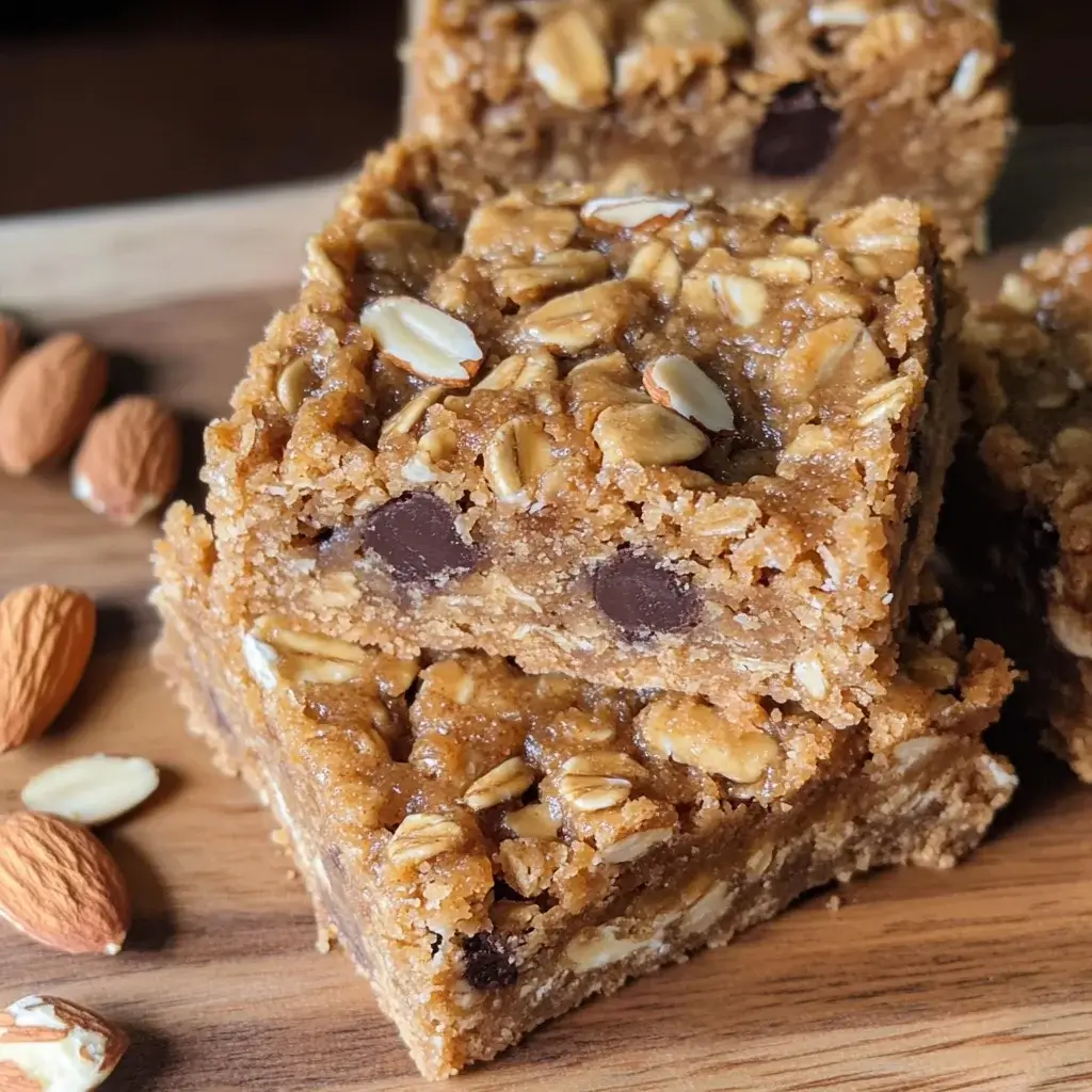 Almond Butter Oat Bars