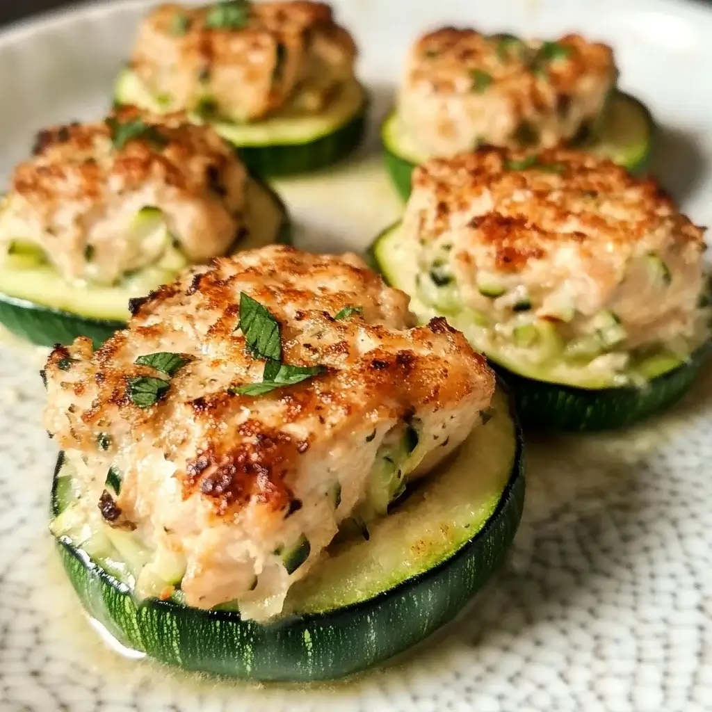 Baked Chicken Zucchini Poppers