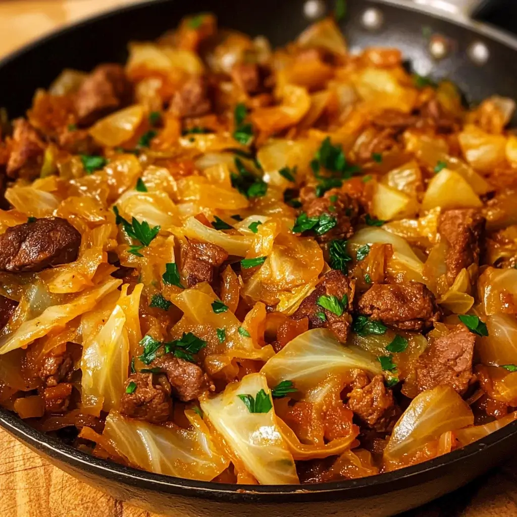 Beef and Cabbage Skillet
