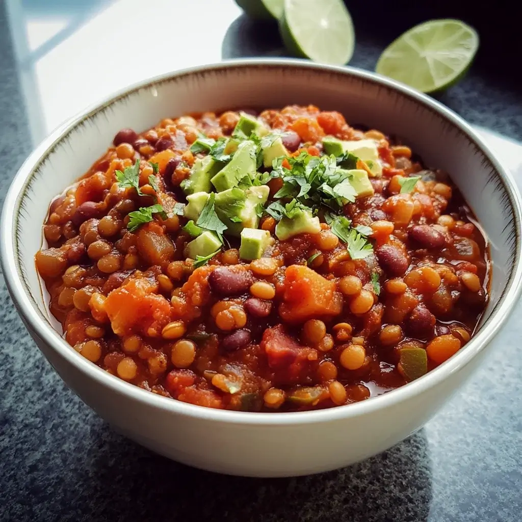 Lentil & Veggie Chili Recipe