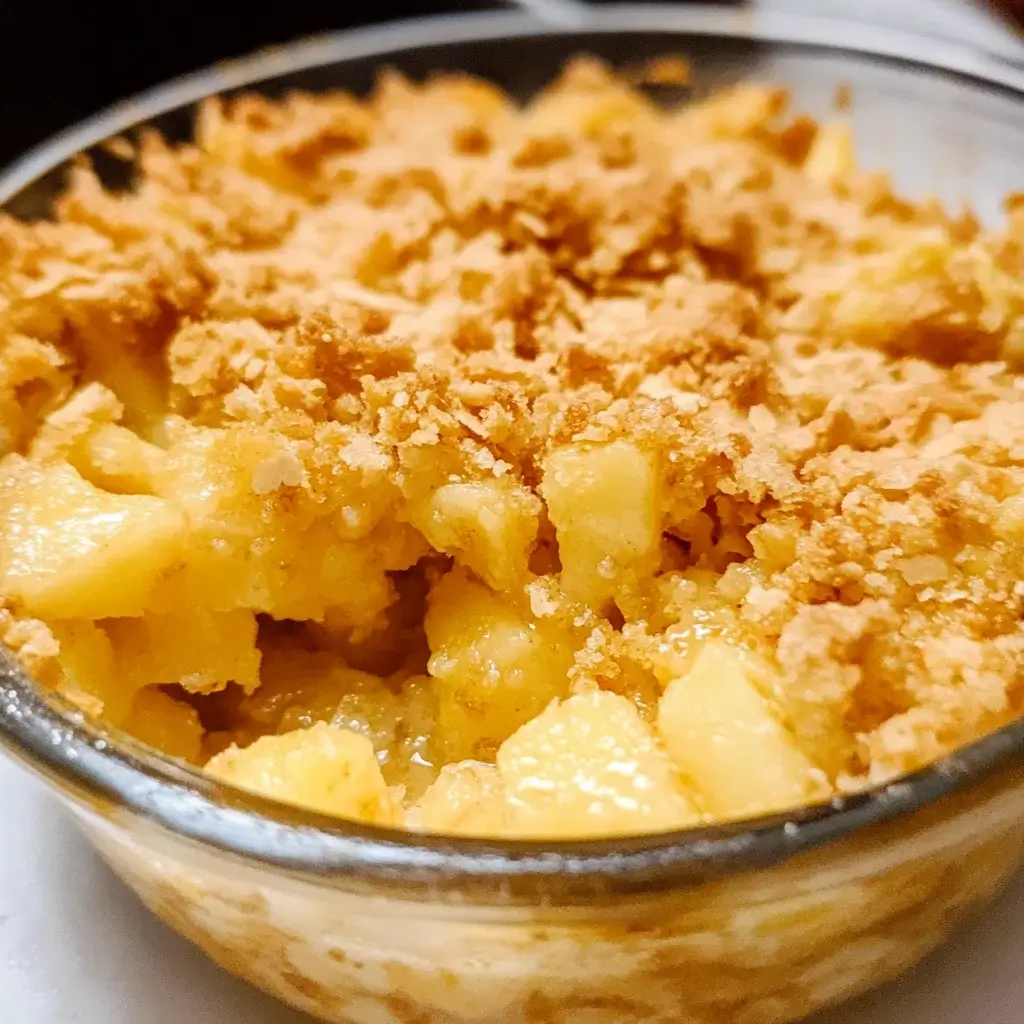 Microwave Pineapple Crisp