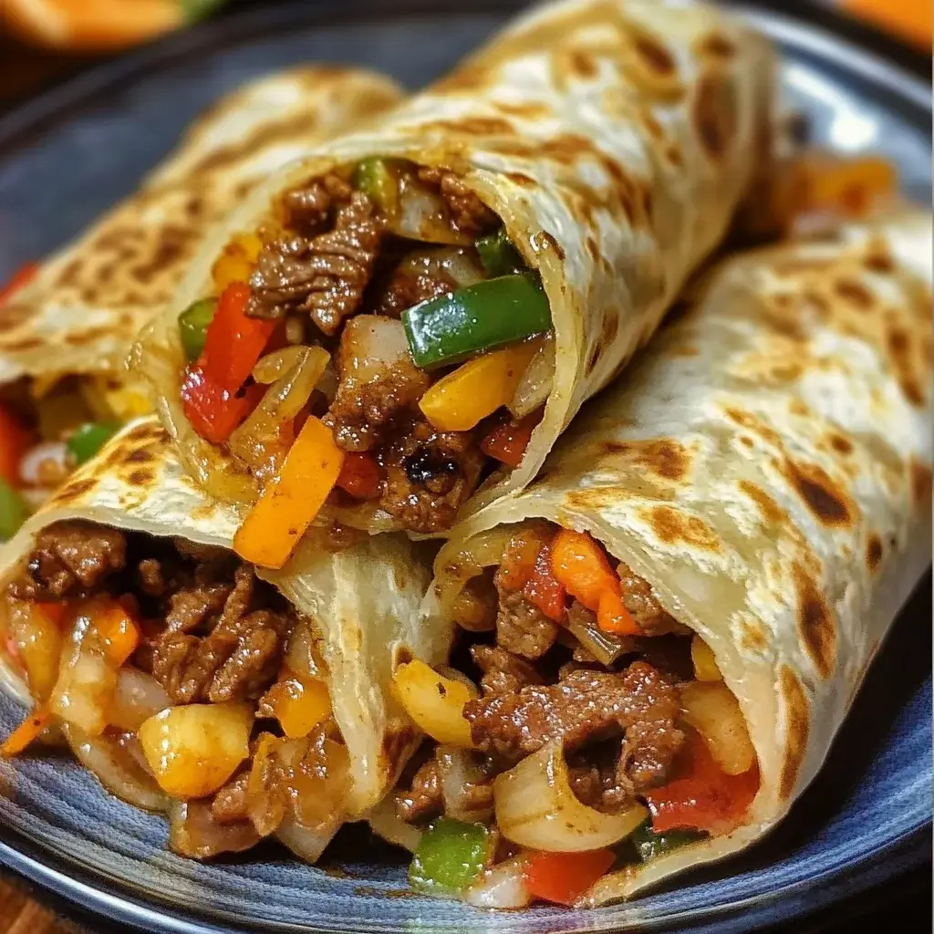 Mini Beef Stir Fry Wraps