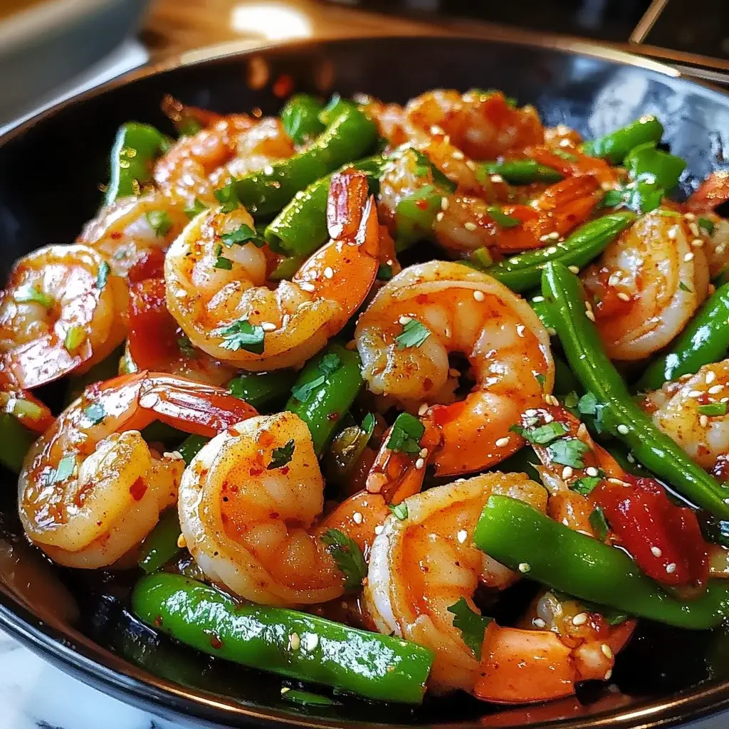 Sweet Chili Shrimp and Snap Peas
