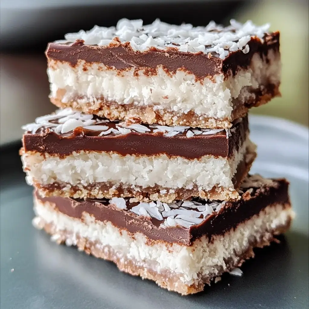 Vegan Coconut Chocolate Squares
