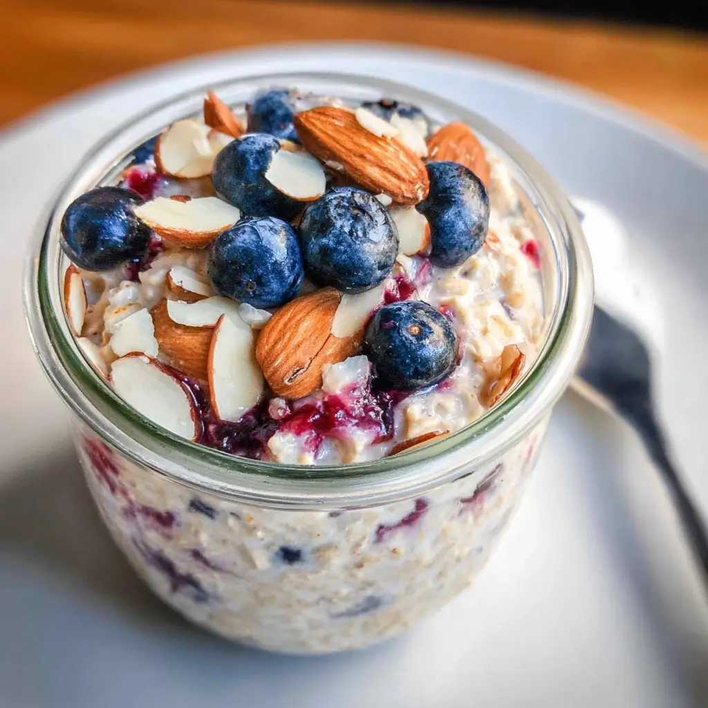 Berry Almond Overnight Oats