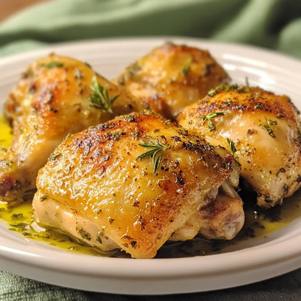 Broiled Herb Chicken Thighs