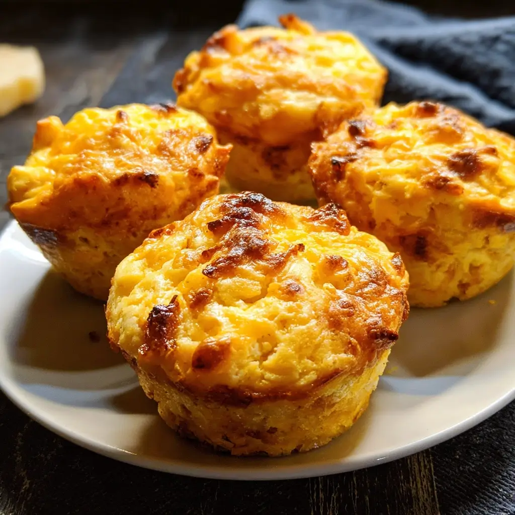 Chicken and Cheese Cornbread Muffins