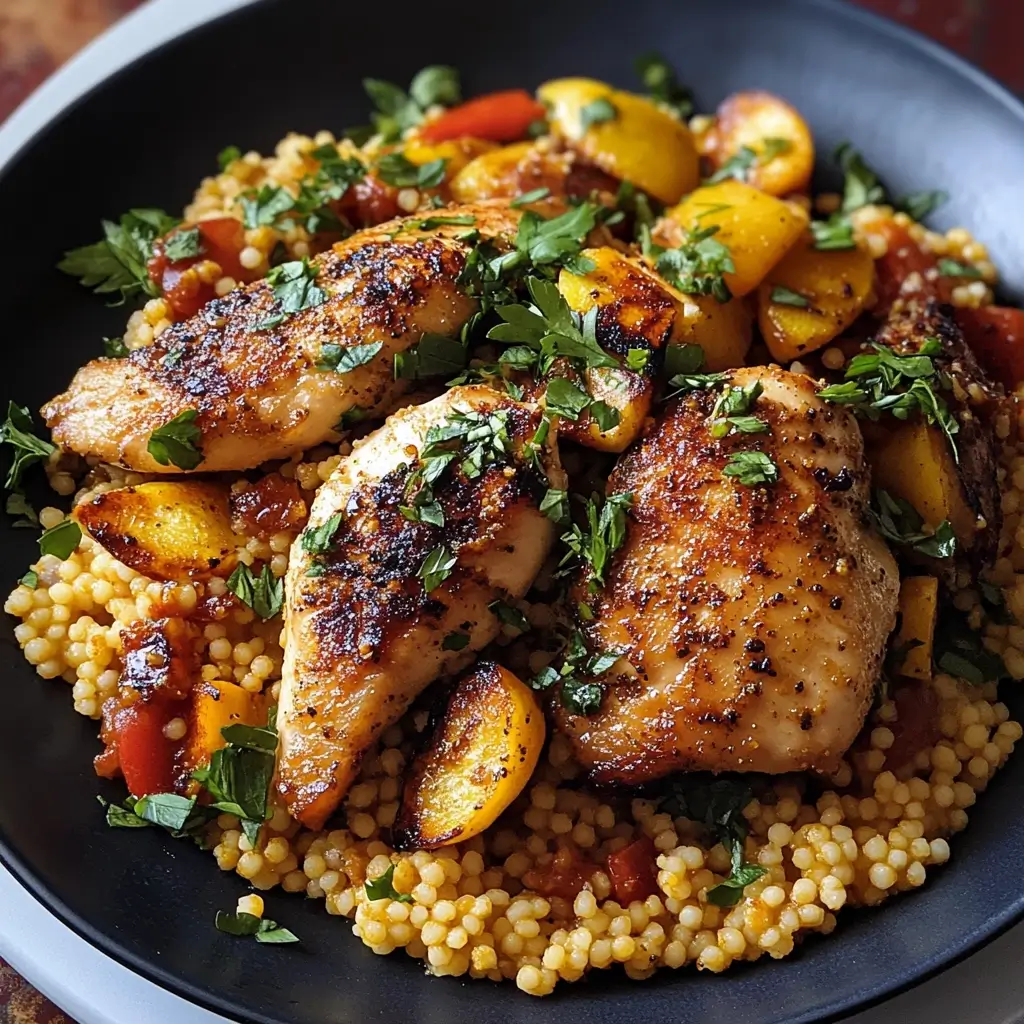 Fast Chicken and Couscous Plate