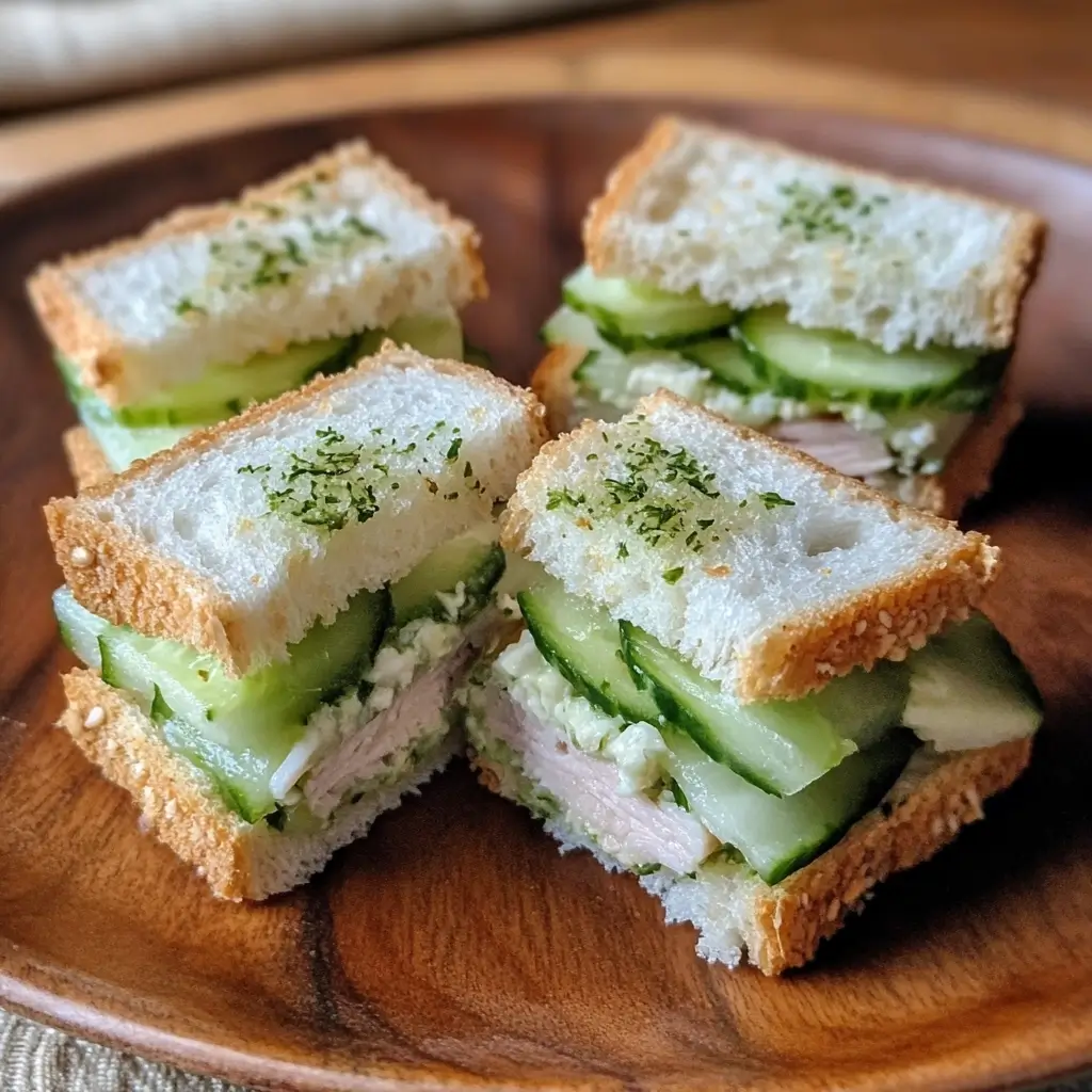 Ham and Cucumber Sandwich Bites