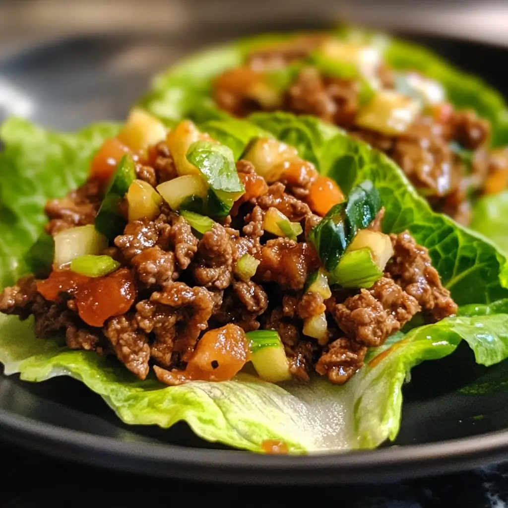Healthy Beef Lettuce Wraps