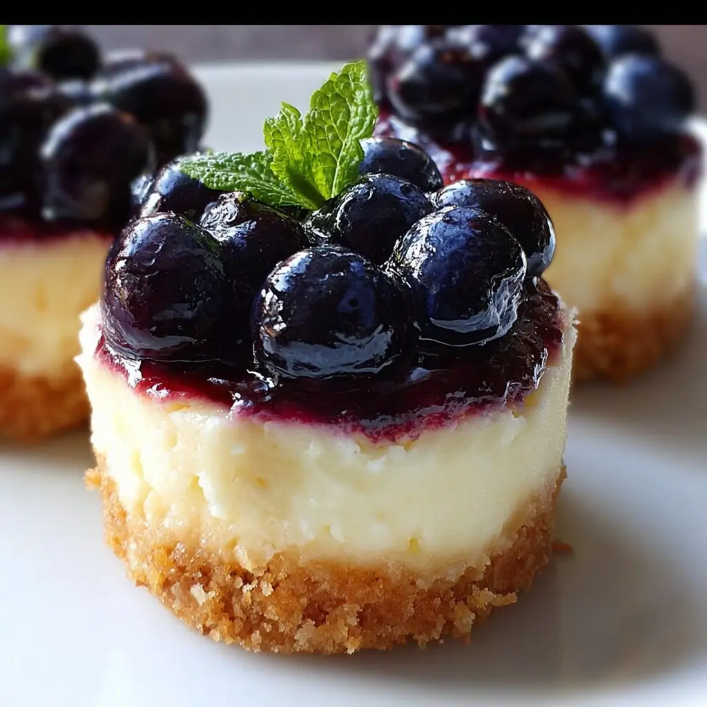 Mini Blueberry Cheesecake Bites