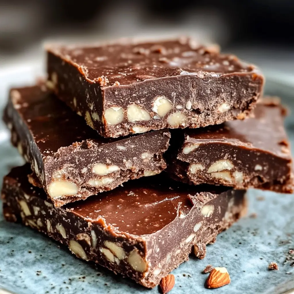 No-Bake Cocoa Almond Slices