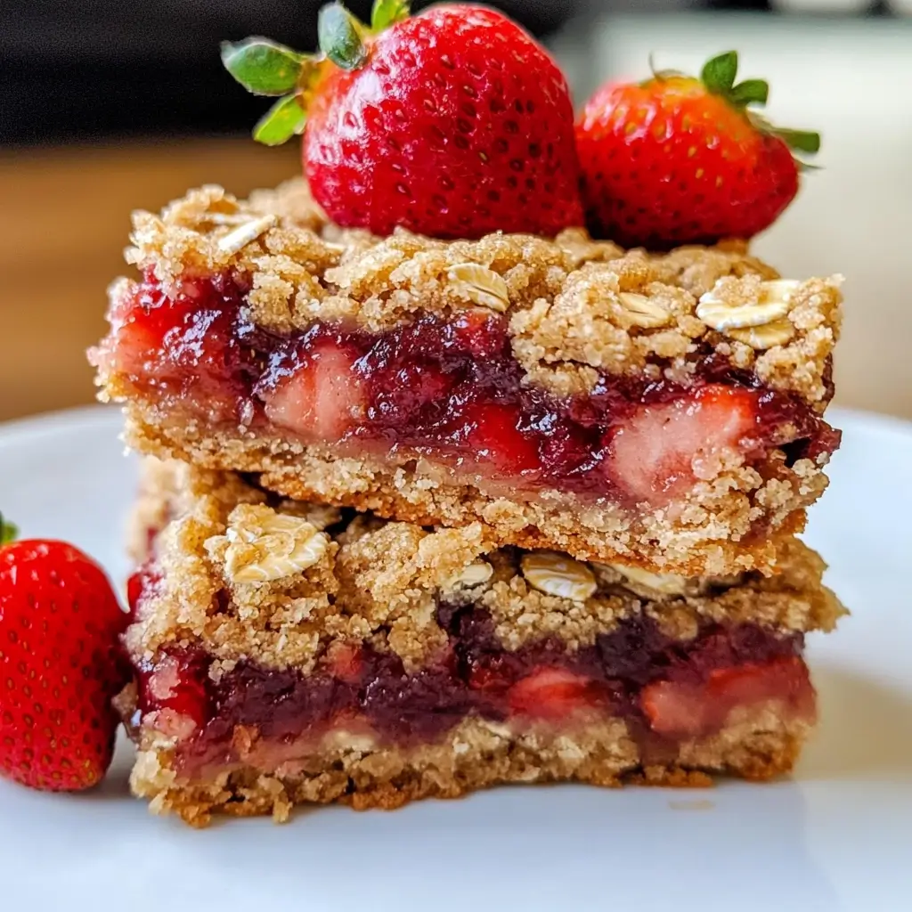 Strawberry Oatmeal Bars