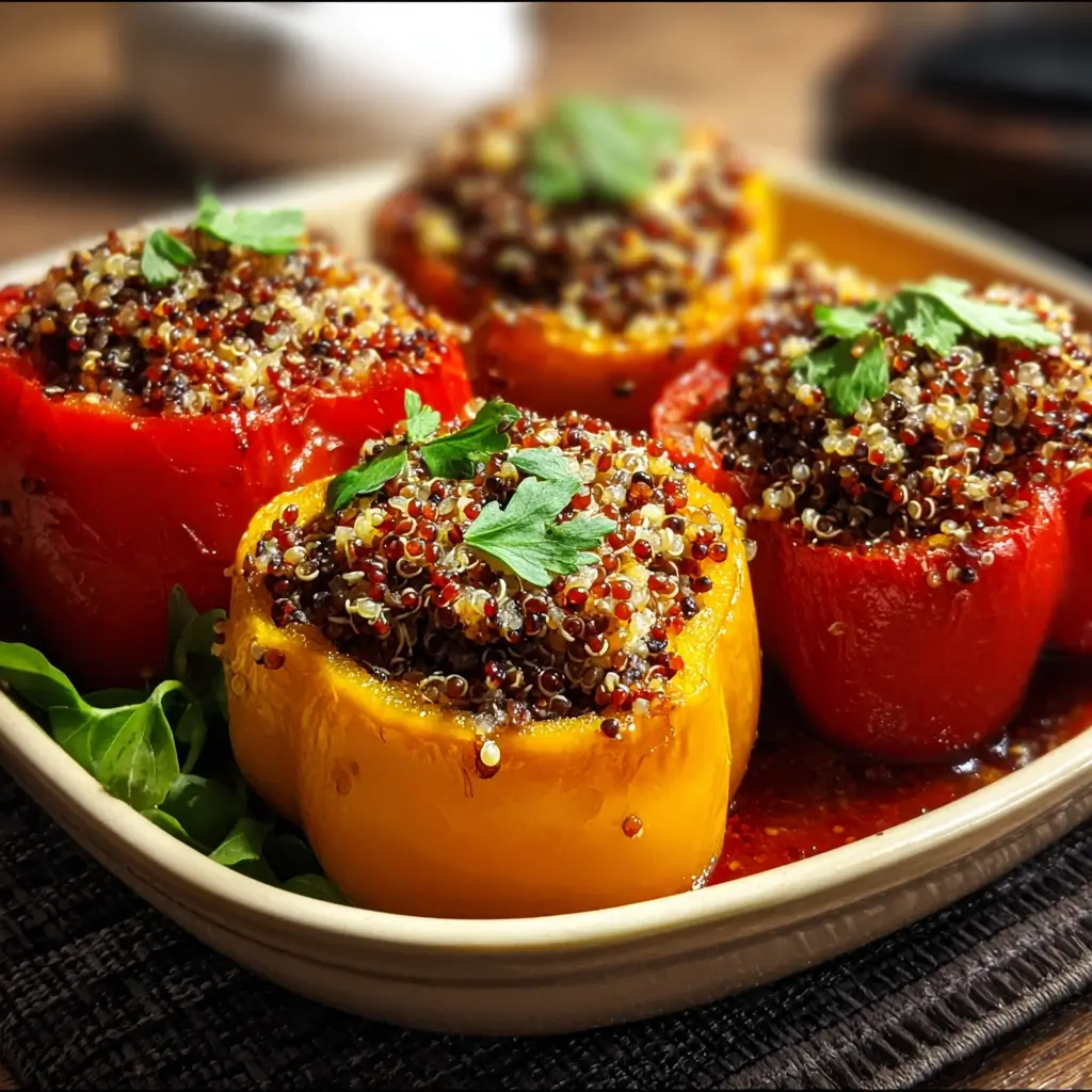 Stuffed Bell Peppers with Quinoa