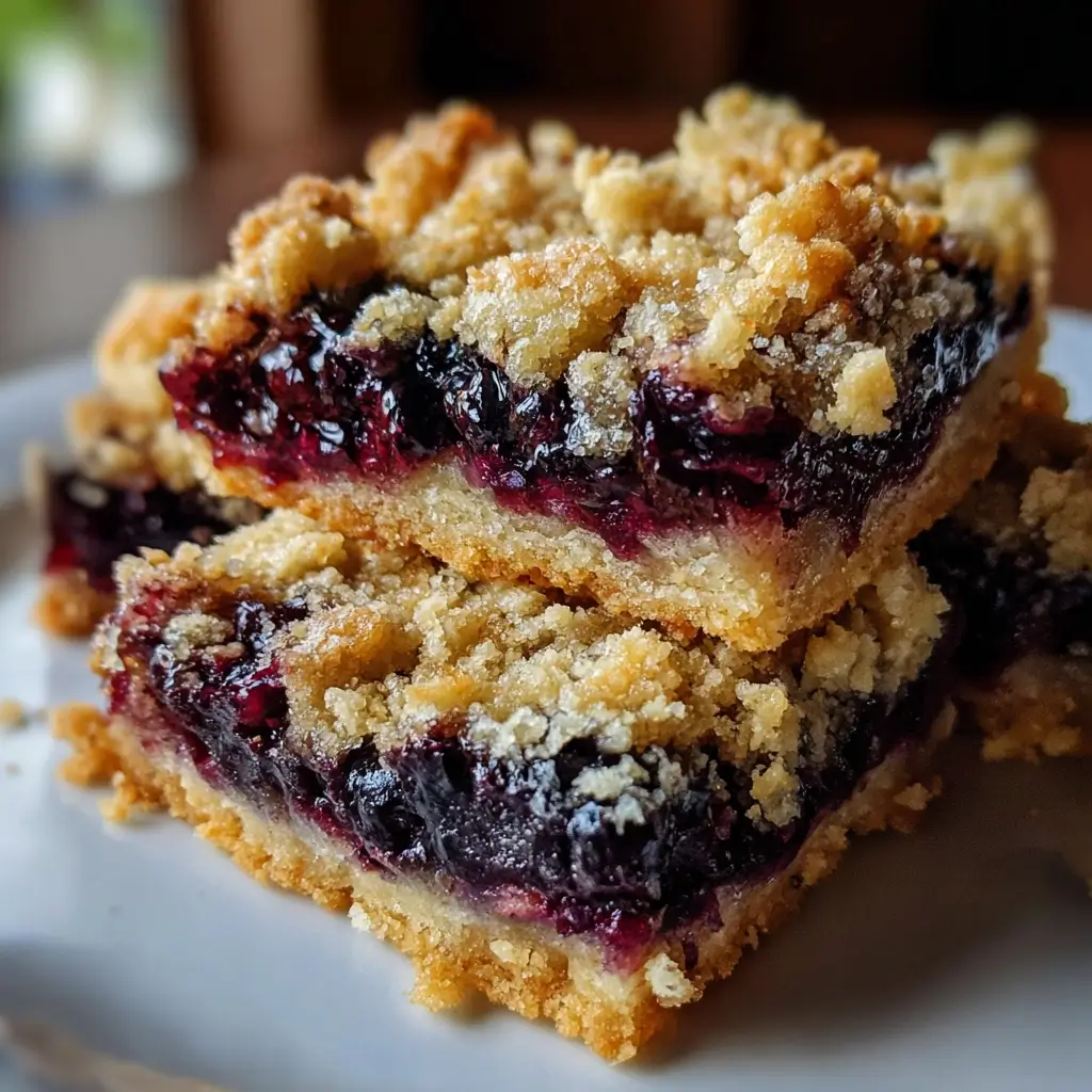 Easy Blueberry Crumble Bars Recipe