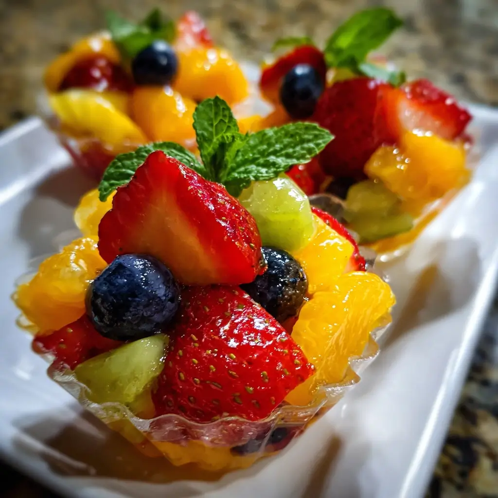 Fresh Orange Berry Salad Cups Recipe