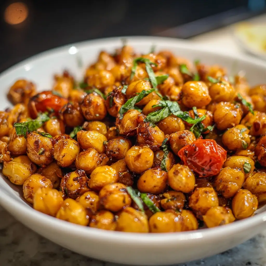 Mediterranean Roasted Chickpeas Recipe