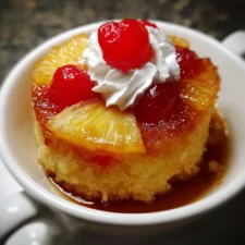 Microwave Pineapple Upside-Down Mug Cake-image