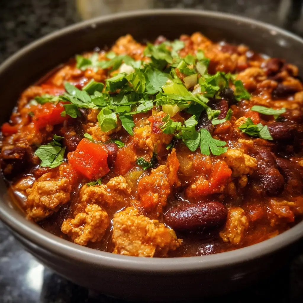 Simple Turkey and Bean Chili