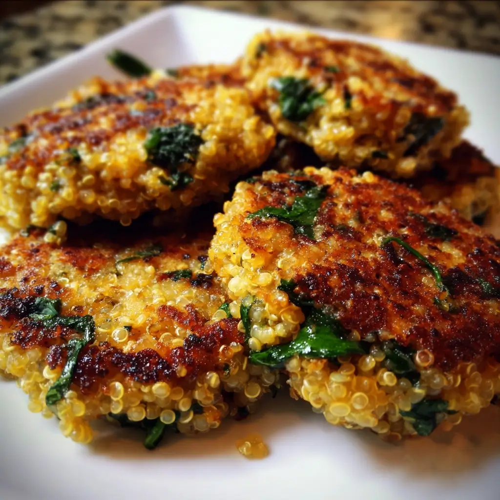 Spinach Feta Quinoa Patties Recipe