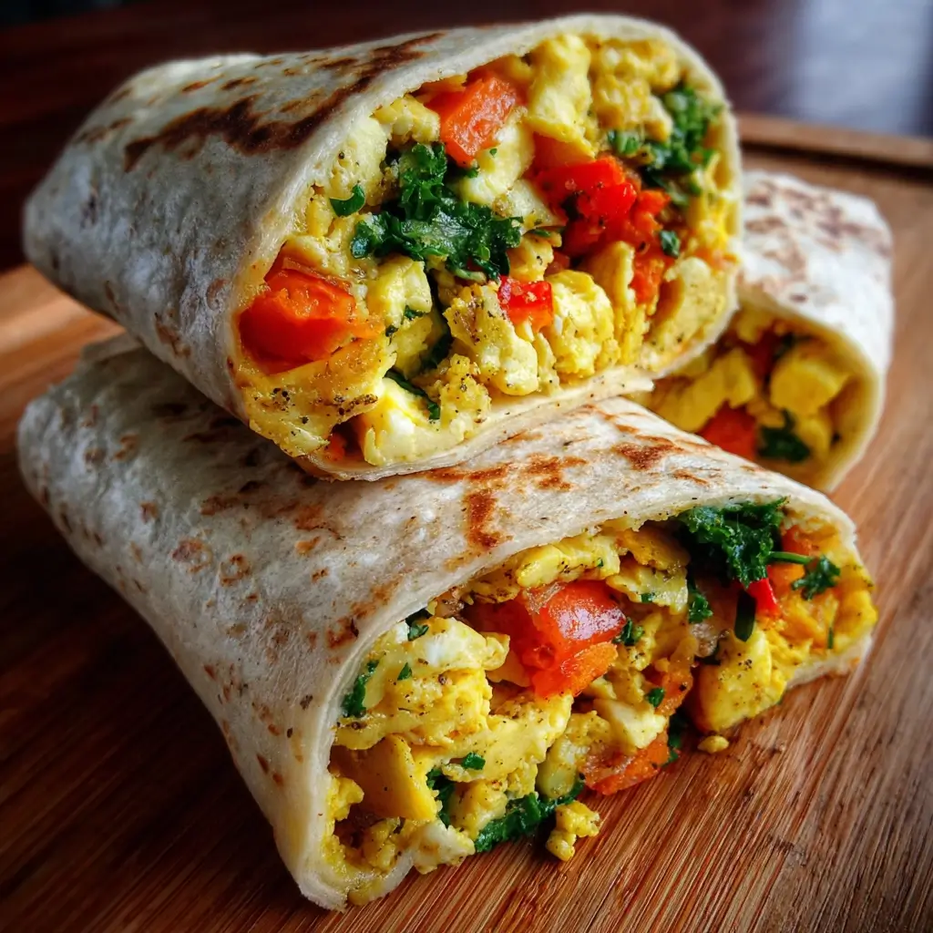 Veggie Egg Breakfast Wrap