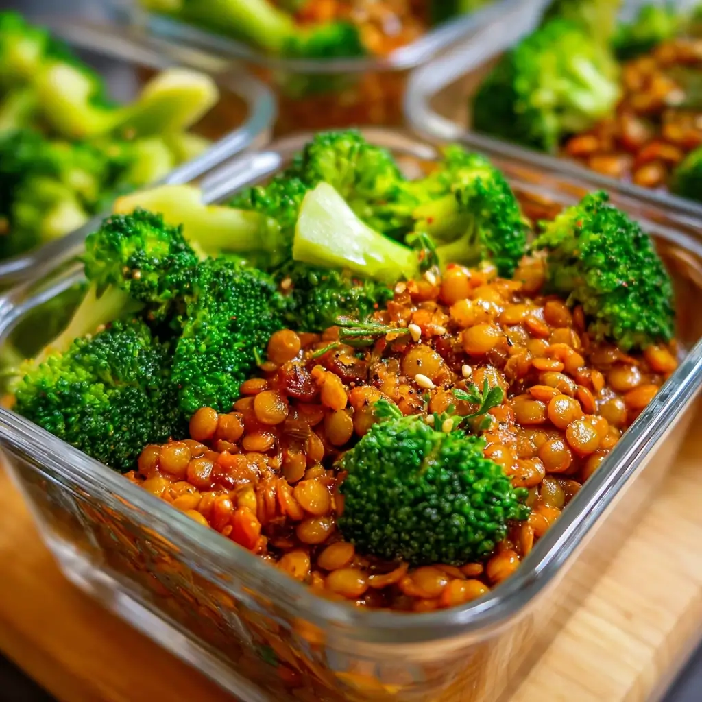 Zesty Lentil and Broccoli Meal Prep