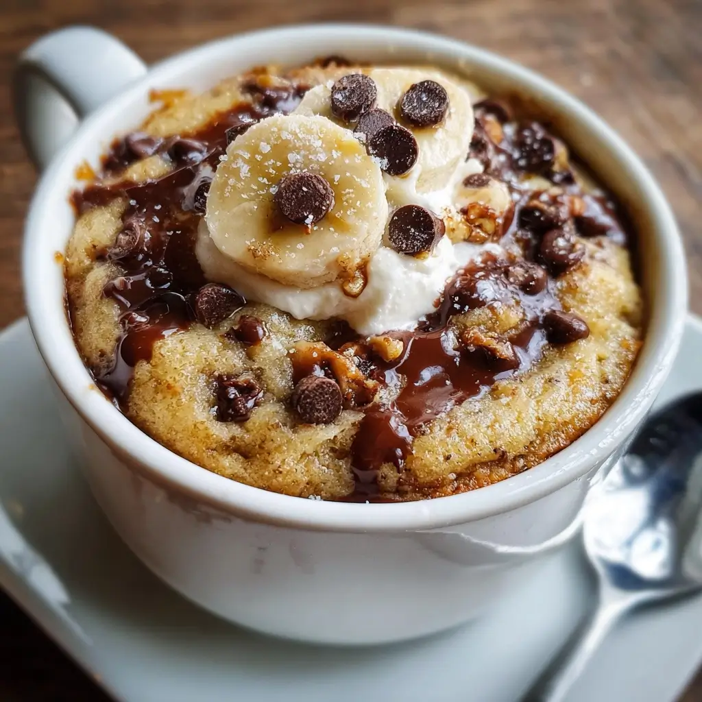 Banana Chocolate Chip Mug Cake