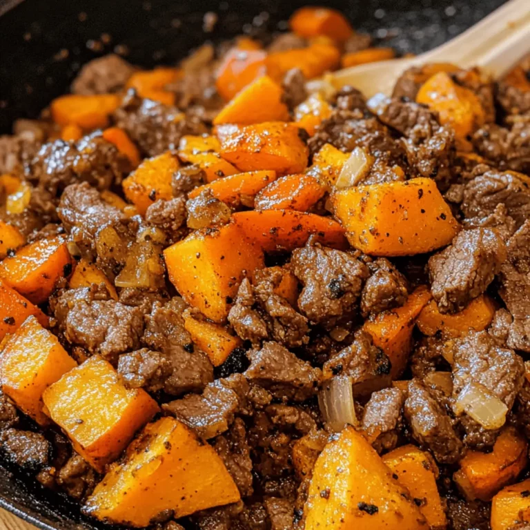 Beef and Sweet Potato Skillet