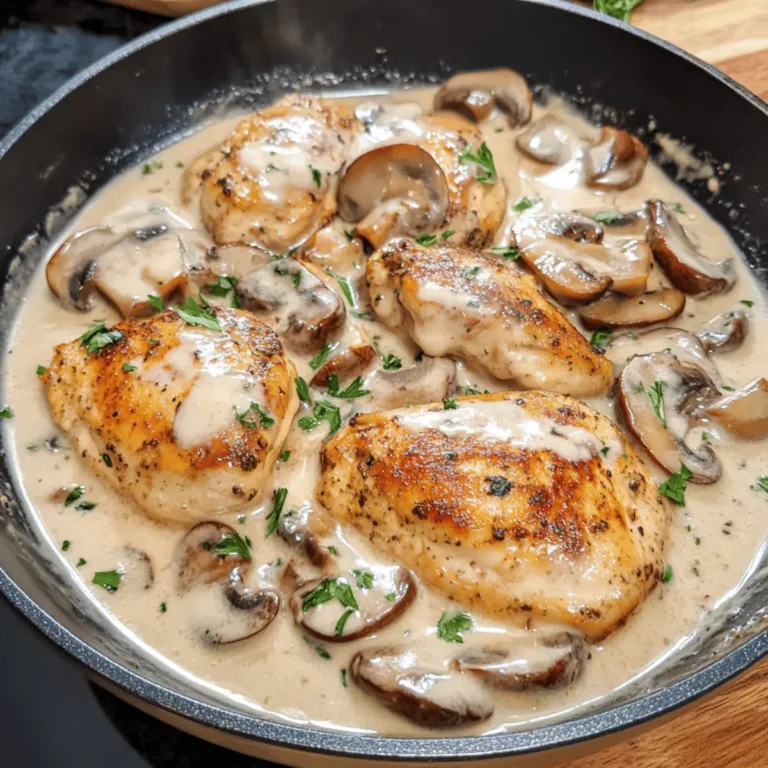 Creamy Mushroom Chicken Recipe