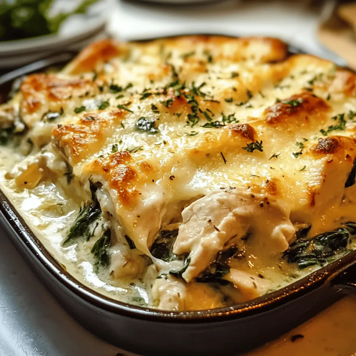 Creamy Spinach Chicken Bake