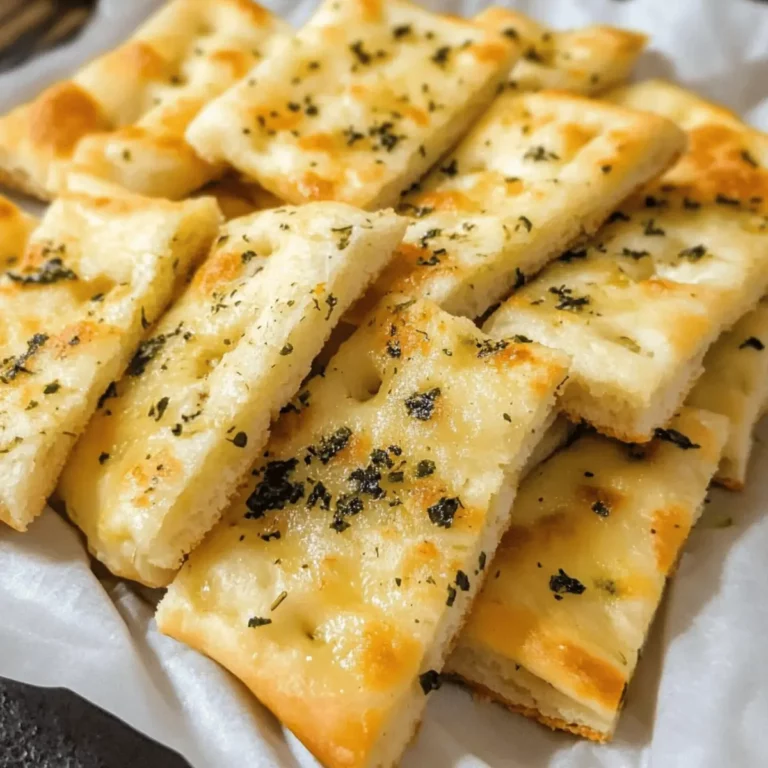Garlic Herb Flatbread Dippers Recipe