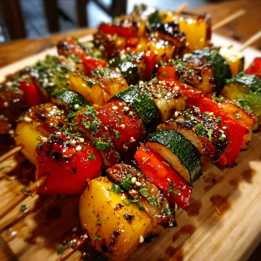 Grilled Veggie Skewer Bites
