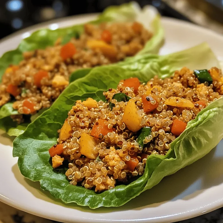 Ground Turkey and Quinoa Lettuce Wraps