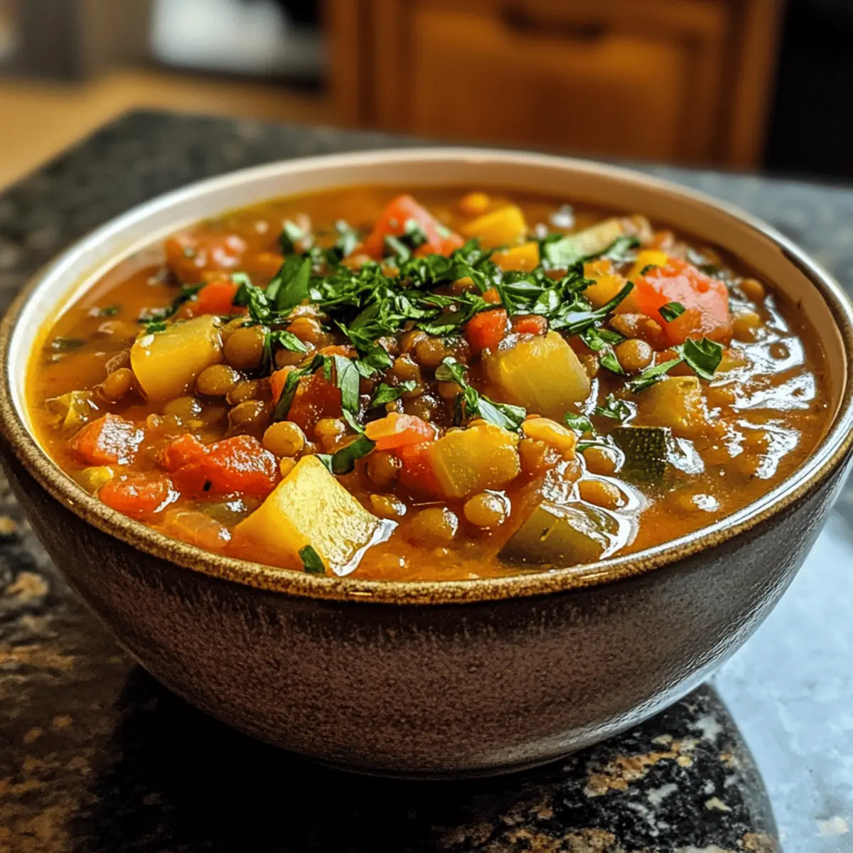 Easy Mediterranean Lentil and Veggie Stew Packed with Flavor